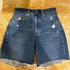 Levi’s 501 mid thigh shorts.